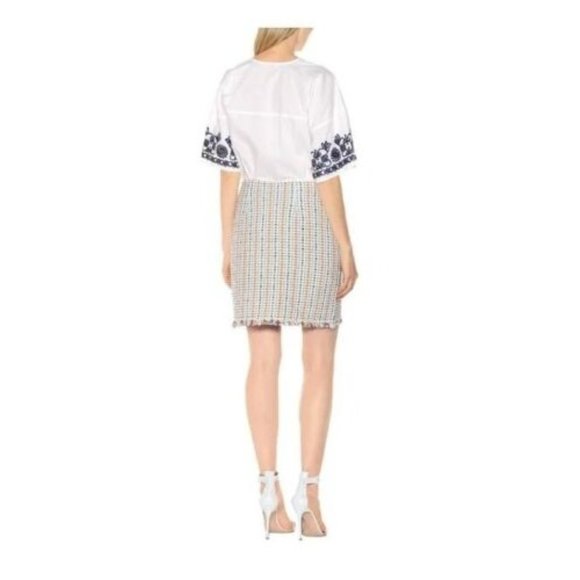 Tory Burch NWT Fringe Metallic Skirt Short Holiis Skirt Extra Small XS - Picture 3 of 8